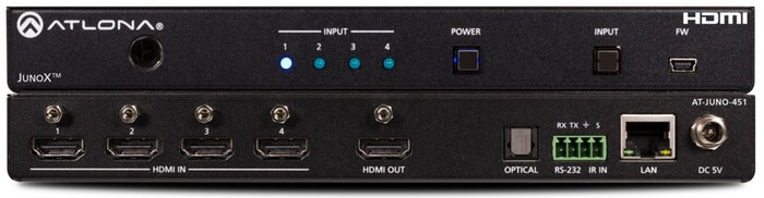 Atlona Technologies AT-JUNO-451 4K HDR Four-Input HDMI Switcher With Auto-Switching