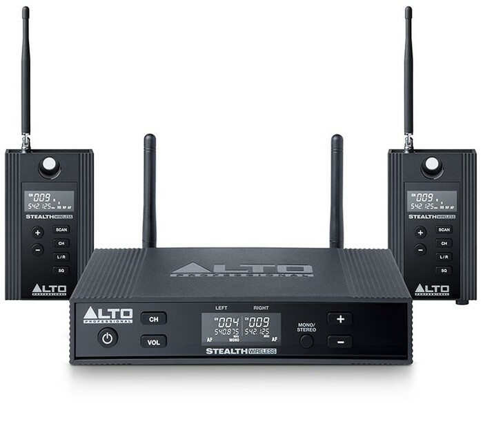 Alto Professional STEALTHMK2 2-Channel UHF Wireless System For Powered Speakers