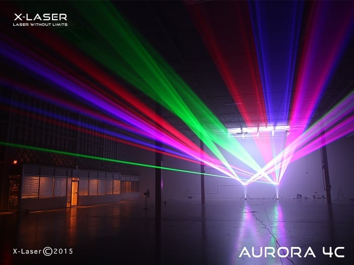 X-Laser Aurora 4C 450mW 4-aperture (RGBM; 1 Color Per Aperture)