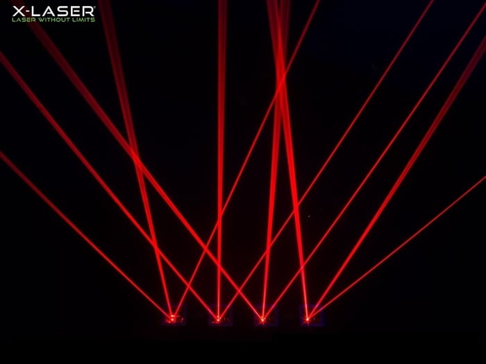 X-Laser Aurora Crimson 700mW 4-aperture Red Only