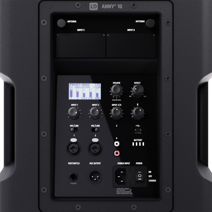 LD Systems ANNY-10 10" Portable Battery-powered Bluetooth® PA System With Mixer