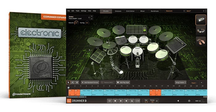Toontrack Electronic EZX Expansion For EZdrummer 2 [Virtual]