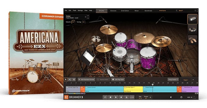 Toontrack Americana EZX Expansion For EZdrummer 2 [Virtual]