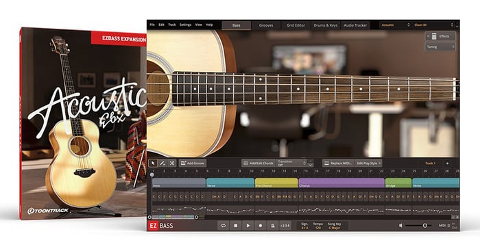 Toontrack Acoustic Bass EBX Sound Expansion For EZbass [Virtual]