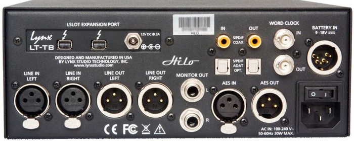 Lynx Studio Technology Hilo 2 Reference AD/DA Converter With Thunderbolt 3