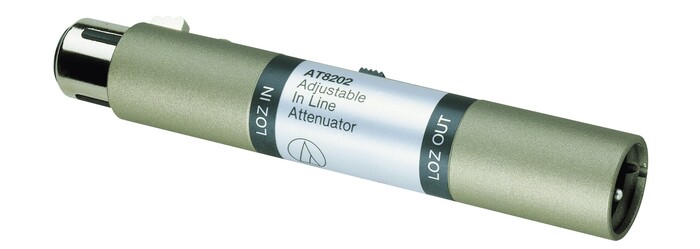 Audio-Technica AT8202 In-Line Attenuator With Selectable 10, 20, 30 DB Attenuation