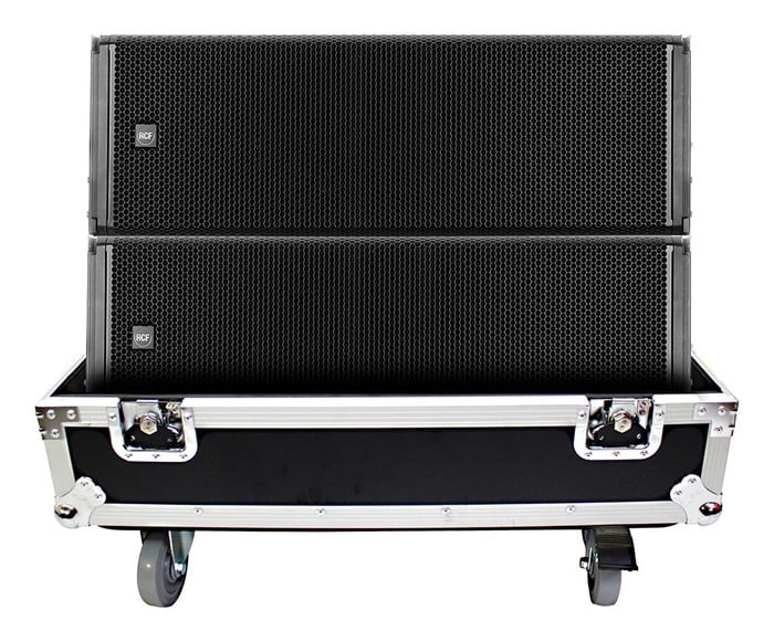 ProX X-RCF-HDL20ALAX2W Road Case For 2 RCF HDL 20-A Line Array Speakers With Wheels