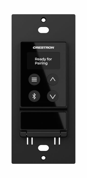 Crestron DM-NAX-BTIO-1G Audio-over-IP Wall Plate With Bluetooth Audio Support, Analog Audio Input And Output, 1-Gang