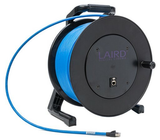 Laird Digital Cinema PROREEL-CAT6-050 ProReel Cat 6 STP Cable With Integrated Cable Reel And RJ45 Jack In Hub 50'