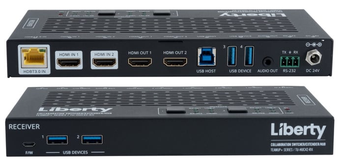 Liberty AV TU-HUC42-KIT TeamUp+ Series Dual Or Single Screen Collaboration Switcher/Extender/Hub