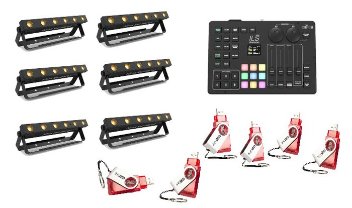 Chauvet DJ EZLink Strip Q6BT ILS Bundle Free ILS Command