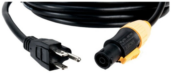 ADJ SIP1MPC50 IP65 Power Link To Edison 3-Prong Power Cable, 50'