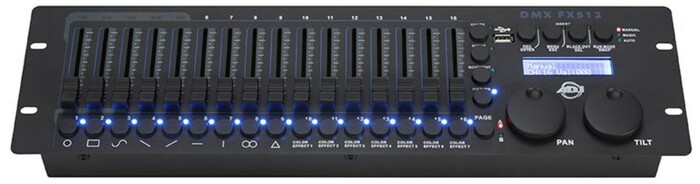 ADJ DMX FX512 3-Space, 19" Rack Mount Controller For Both Moving Heads And LED Pars