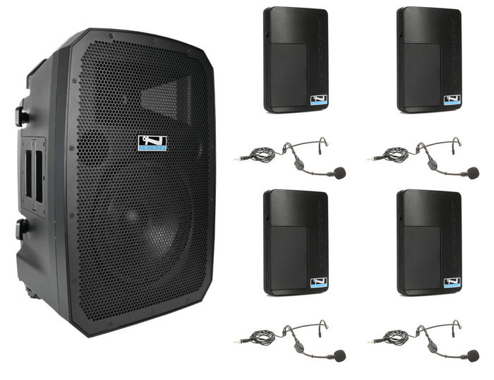 Anchor LIBERTY3-LINK-4 Link Battery Powered PA Speaker With 4 Mics