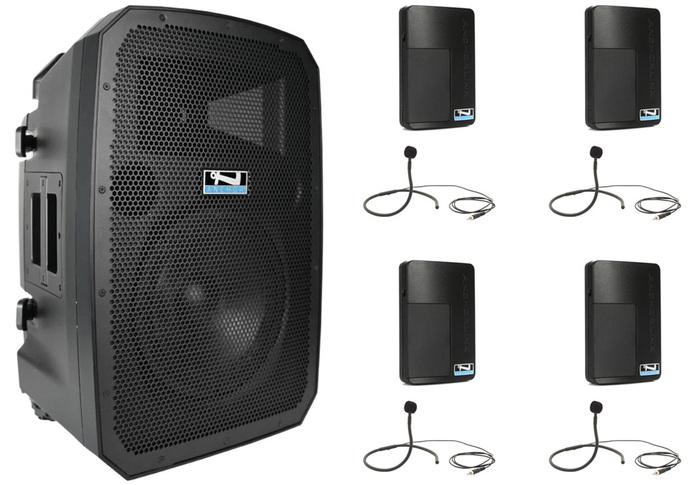 Anchor LIBERTY3-LINK-4 Link Battery Powered PA Speaker With 4 Mics