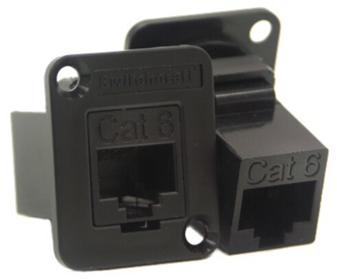 Switchcraft EHRJ45P6PKG EH Series RJ45 Cat 6 Feedthu, Unshielded