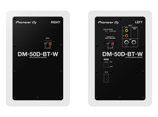 Pioneer DJ DM-50D-BT 5" Inch Desktop Monitor System With Bluetooth Functionality