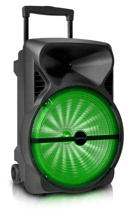 Technical Pro PB1402 Rechargeable 12" Bluetooth LED Speaker With USB/TF Card Inputs