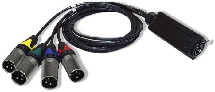 Caldwell Bennett SH3-4M DMX To Cat5 Shuttle Snake 4 DMX Lines With 3-Pin Male XLR Connectors