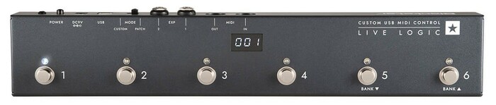 Blackstar Live Logic 6 6 Button Midi Foot Controller