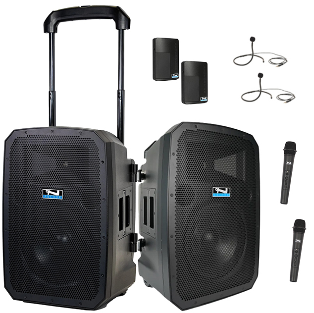 Anchor Liberty 3 Dual Hub 4 Mic Kit 2 Battery Powered PA Speakers With 4 Mics