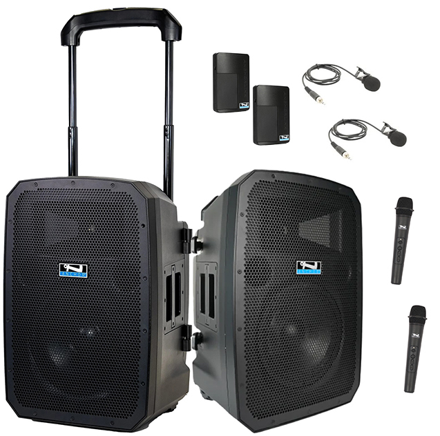 Anchor Liberty 3 Dual Hub 4 Mic Kit 2 Battery Powered PA Speakers With 4 Mics