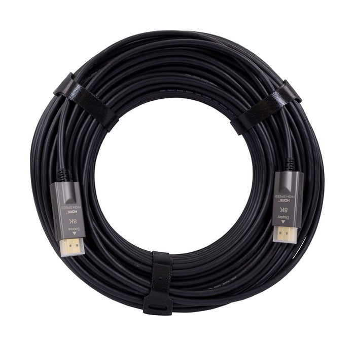 FSR DR-H2.1-30M 8K 48Gbps HDMI Male To HDMI Male Plenum, Black, 100'