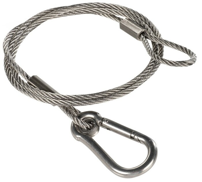 ikan SW-02 23.5" Safety Wire With Carabiner