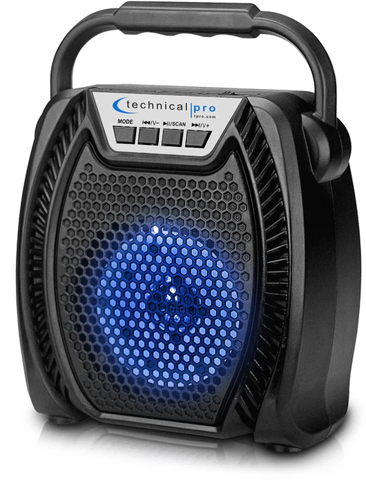 Technical Pro BOOM4R Rechargeable LED Bluetooth Speaker Wih TWS