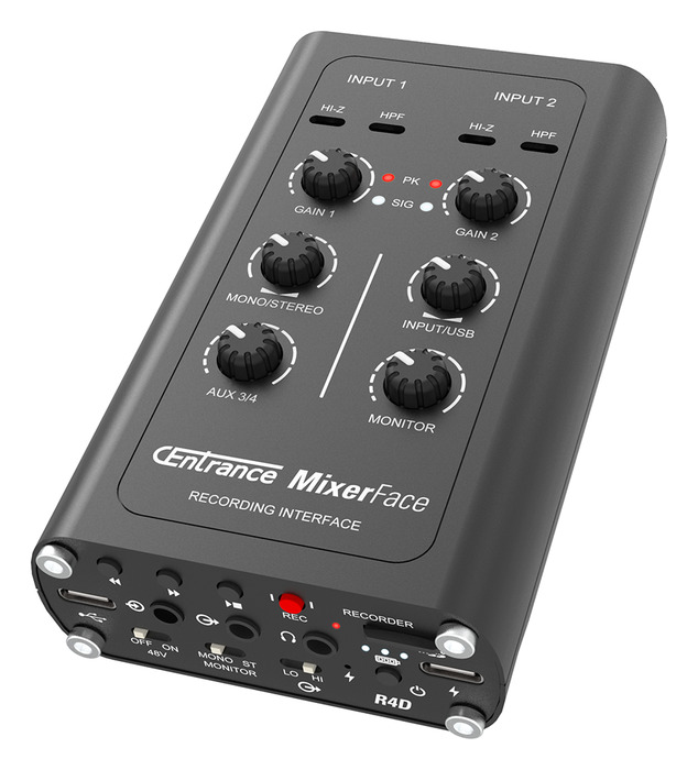 CEntrance MixerFace R4D Gen 3 Portable Audio Interface For Music And Video