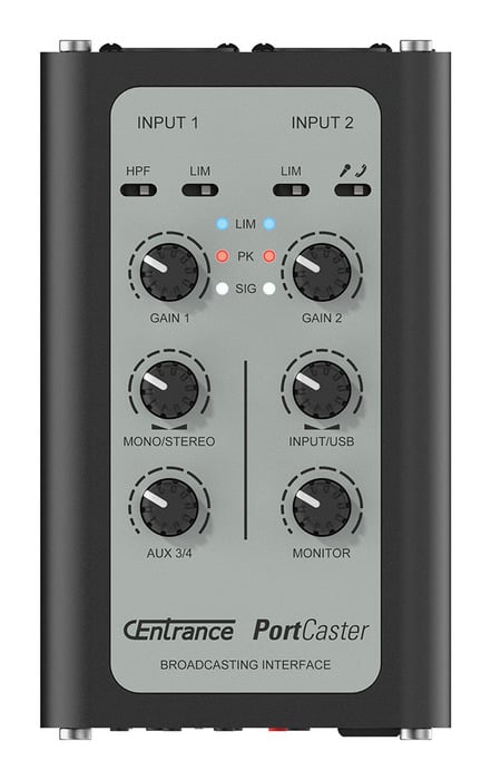 CEntrance PortCaster R4D Digital Broadcasting Interface, 4-Channel Mixer, USB-C