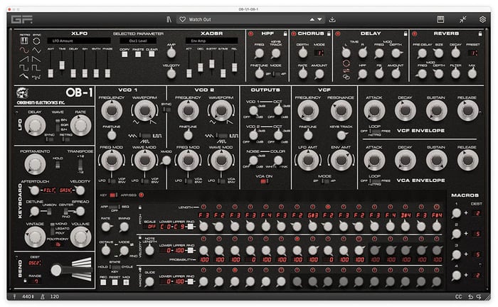 GForce Software Oberheim OB-1 Vintage Analog Synth [Virtual]