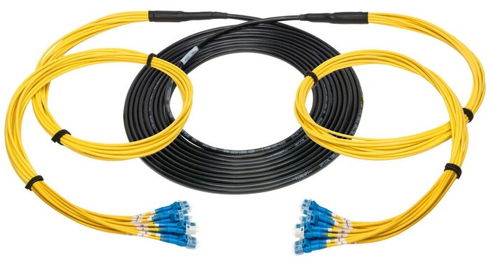 Camplex CMX-TS12ST-0025 12-Channel ST Single Mode Fiber Optic Tactical Snake, 25'