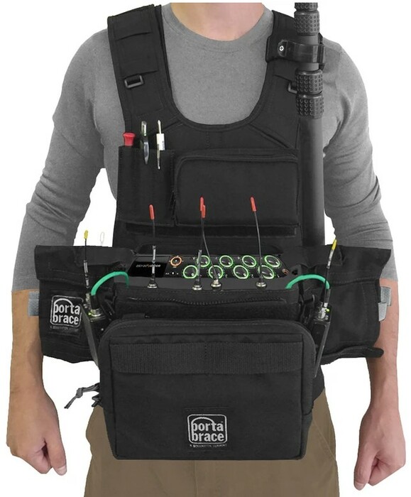 Porta-Brace ATV-MIXPRE10T Audio Tactical Vest, Custom-Fit For Sound Devices MixPre-10T
