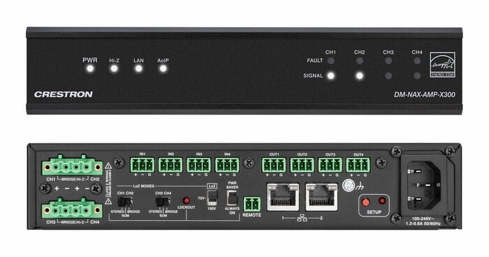 Crestron DM-NAX-AMP-X300 DM NAX X-Series Flexible Output Amplifier, 300W