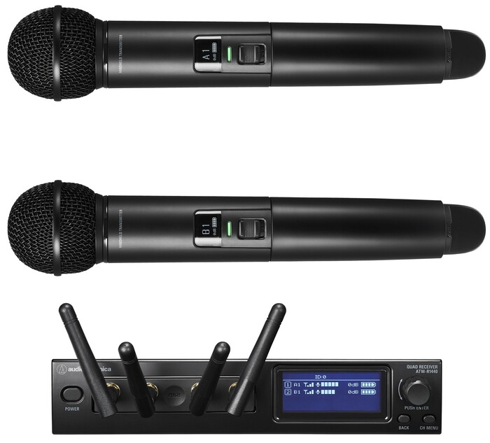 Audio-Technica ATW-1422 System 20 PRO 2-Channel Handheld 2.4 GHz Wireless
