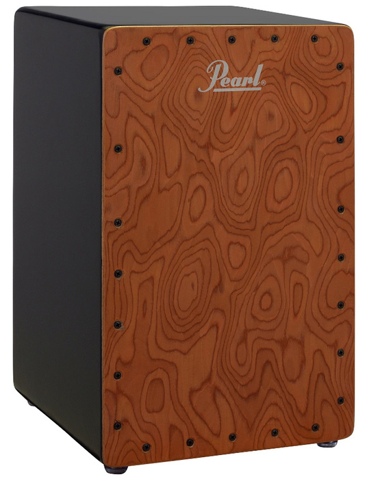 Pearl Drums PBC121B FIGURED CHERRY Cajon, MDF Body With A Cherry Faceplate, Fixe