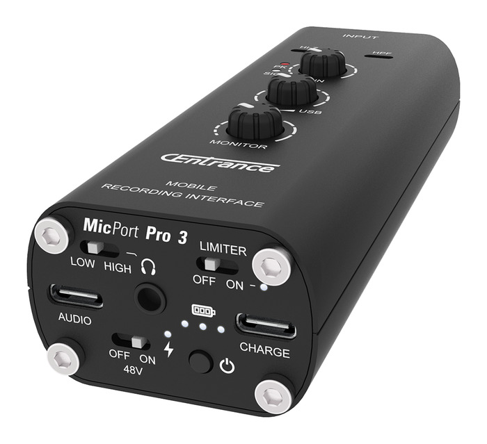 CEntrance MicPort Pro Gen 3 Smallest Pro Audio Interface For Solo Artists