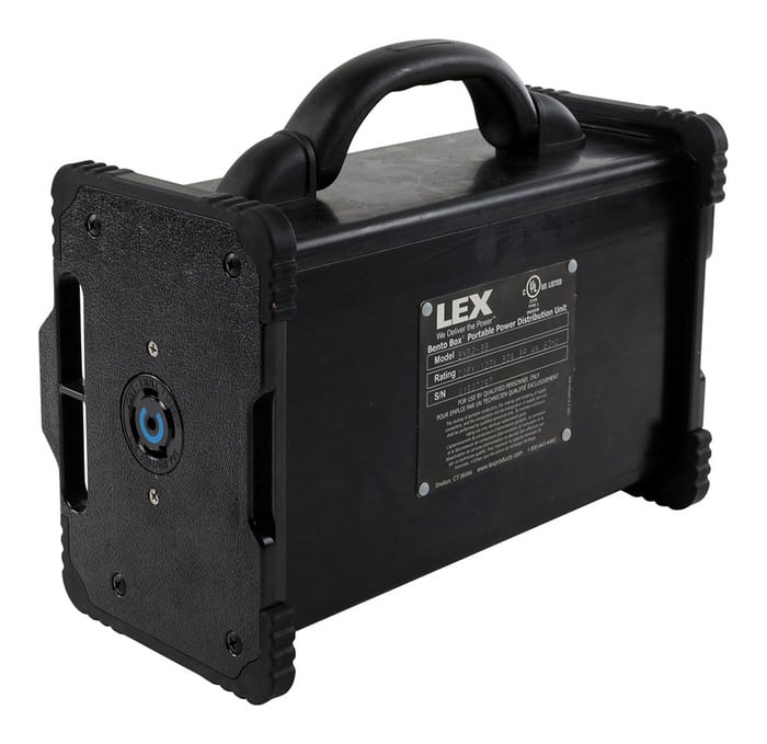 Lex BNB2-3B 30A Bento Box With L21-30 Inlet And Feed Thru, (3) 5-20 Duplex Receptacles