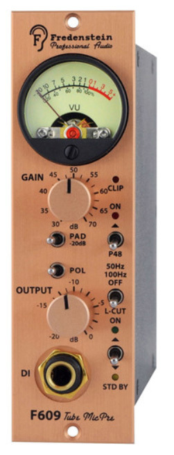 Fredenstein F609-TUBE-MICPRE 500 Series Tube Microphone Preamp