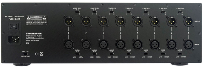 Fredenstein BENTO-8-PRO 8-slot 500 Series Chassis With Onboard Audio Routing