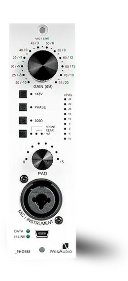 Wes Audio PHOEBE Class A Microphone Preamplifier With Digital Recall