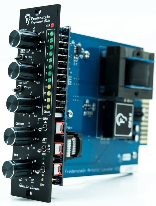 Fredenstein Artisitic Leveler 1-Channel 500 Series Opto Compressor With Multi-Channel Link