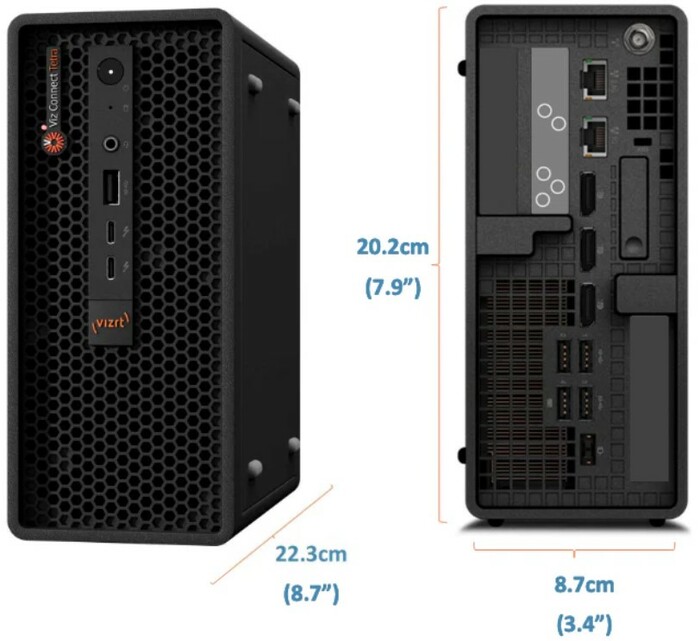 Vizrt (formerly NewTek) Viz Connect Tetra Compact Multi-Channel 12G SDI IO Live Production Workstation