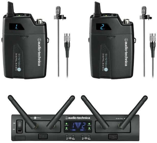 Audio-Technica ATW-1311/L System 10 PRO Digital Wireless System With Two Bodypacks And Lavalier Mics