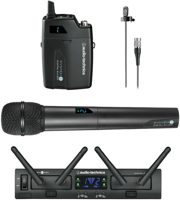 Audio-Technica ATW-1312/L System 10 PRO Wireless Combo System With Handheld And Lavalier Mic