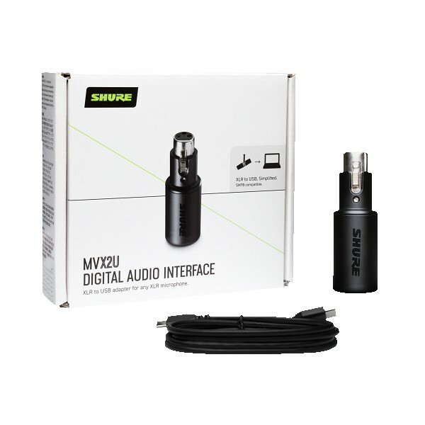 Shure MVX2U [Restock Item] XLR-to-USB Digital Audio Interface