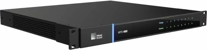 Meyer Sound MPS-488X 8-Channel Power Supply, 5-Pin Phoenix Output, 1RU W/monitor