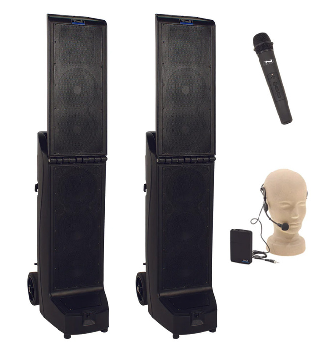 Anchor BIGFOOT-AIRFLEX-XR2 Bigfoot Pair (XU4,RU2), Anchor-Air & 2 Wireless Mics