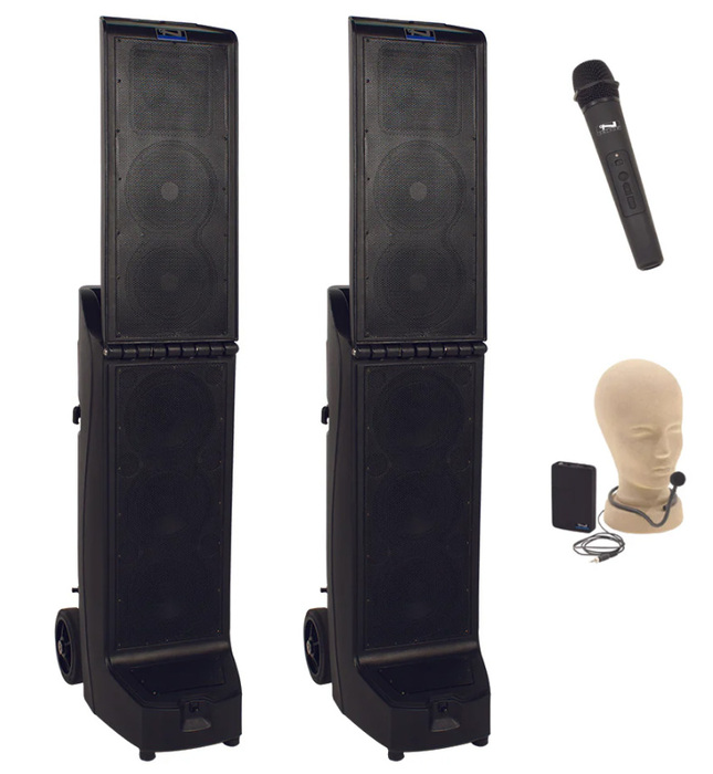 Anchor BIGFOOT-AIRFLEX-XR2 Bigfoot Pair (XU4,RU2), Anchor-Air & 2 Wireless Mics